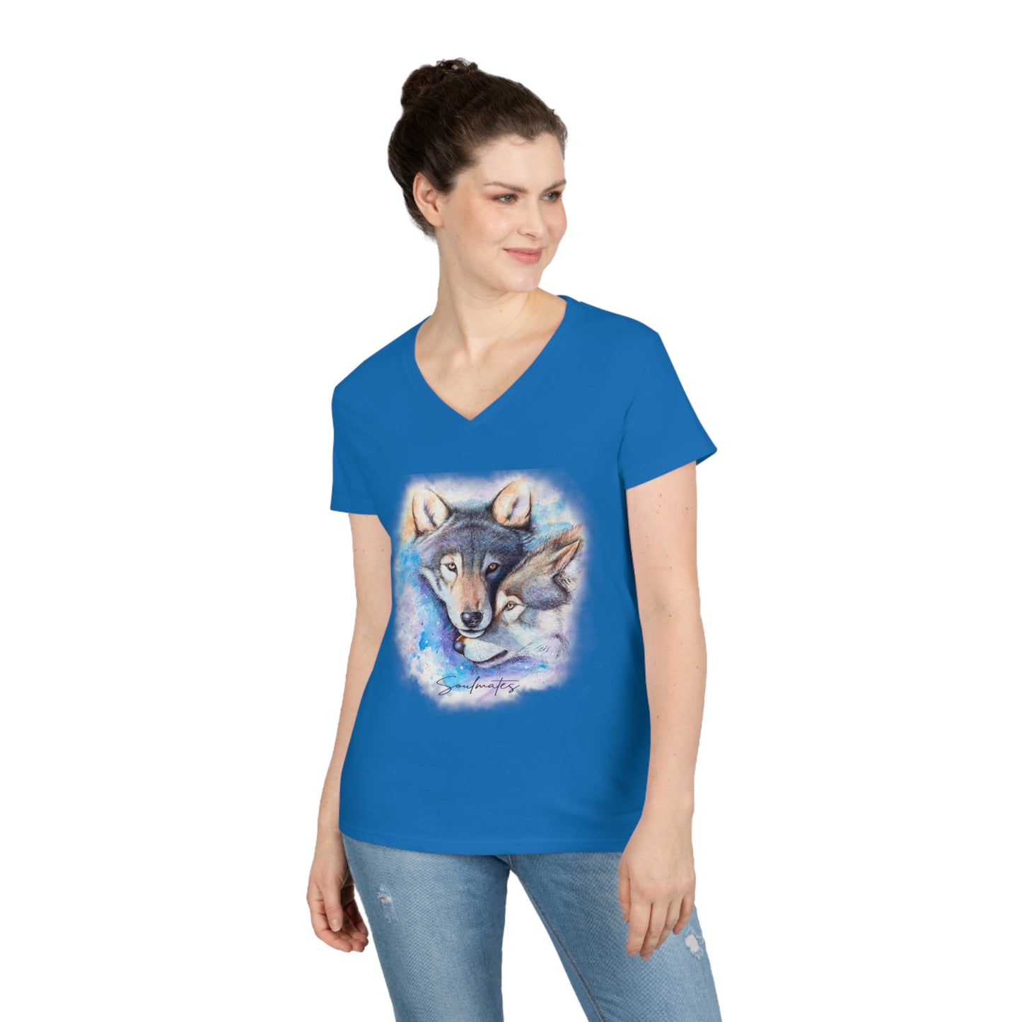 Soulmates - Ladies' V-Neck T-Shirt